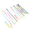 Ribbon Cat Wand Colorful Boredom Relief Funny Interactive Cat String Stick Toy for Kittens 3pcs