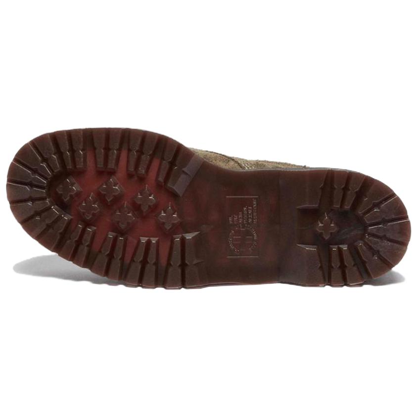 Dr. Martens Work Comfortable Lace-Up Low-Top Casual Shoes Unisex Casual Shoes Olive-Brown 31818396