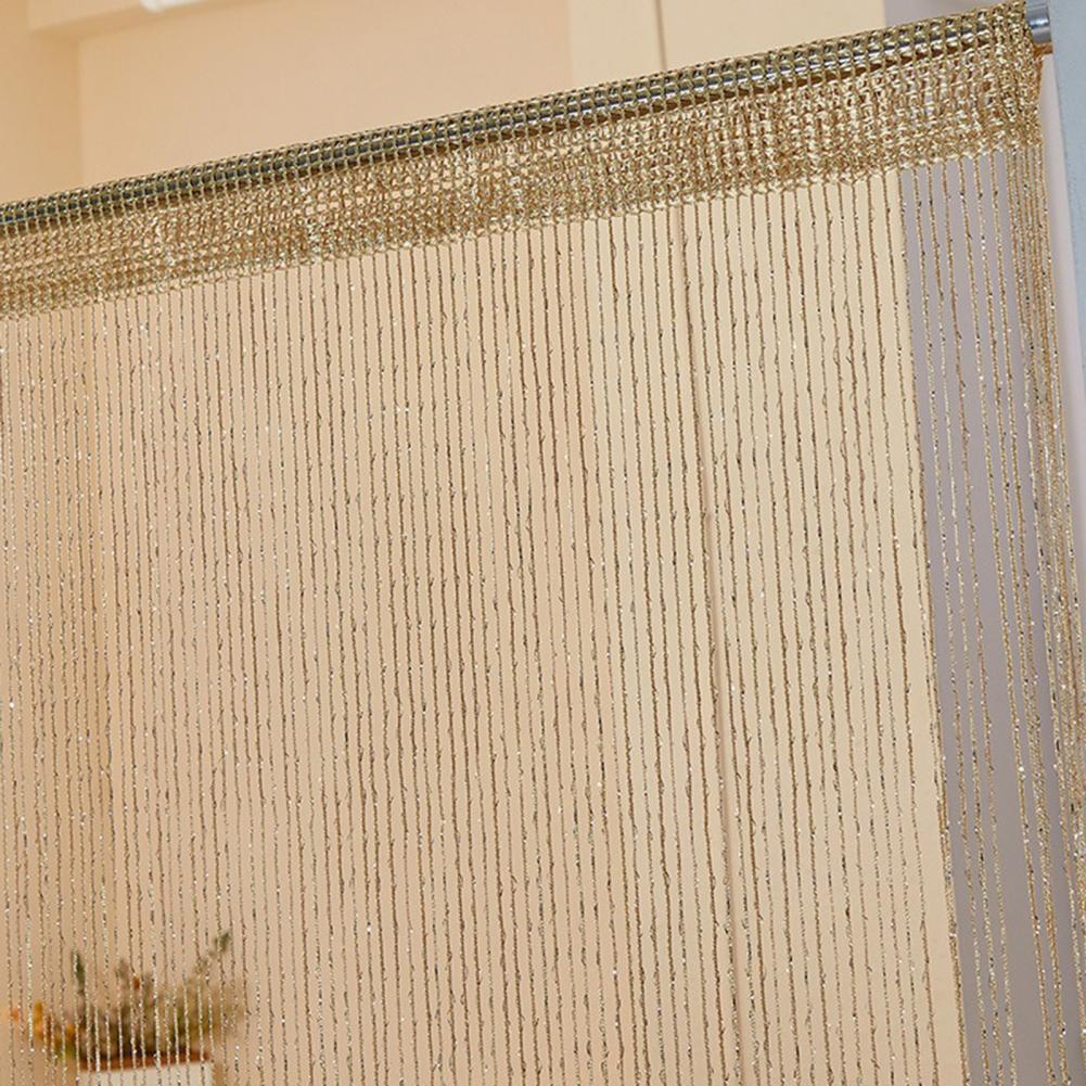 Door Strings Curtain Decorative Tassel Backdrop Glittery Doorway Curtain Panel for Bedroom Room Divider Elegant Wedding for Home