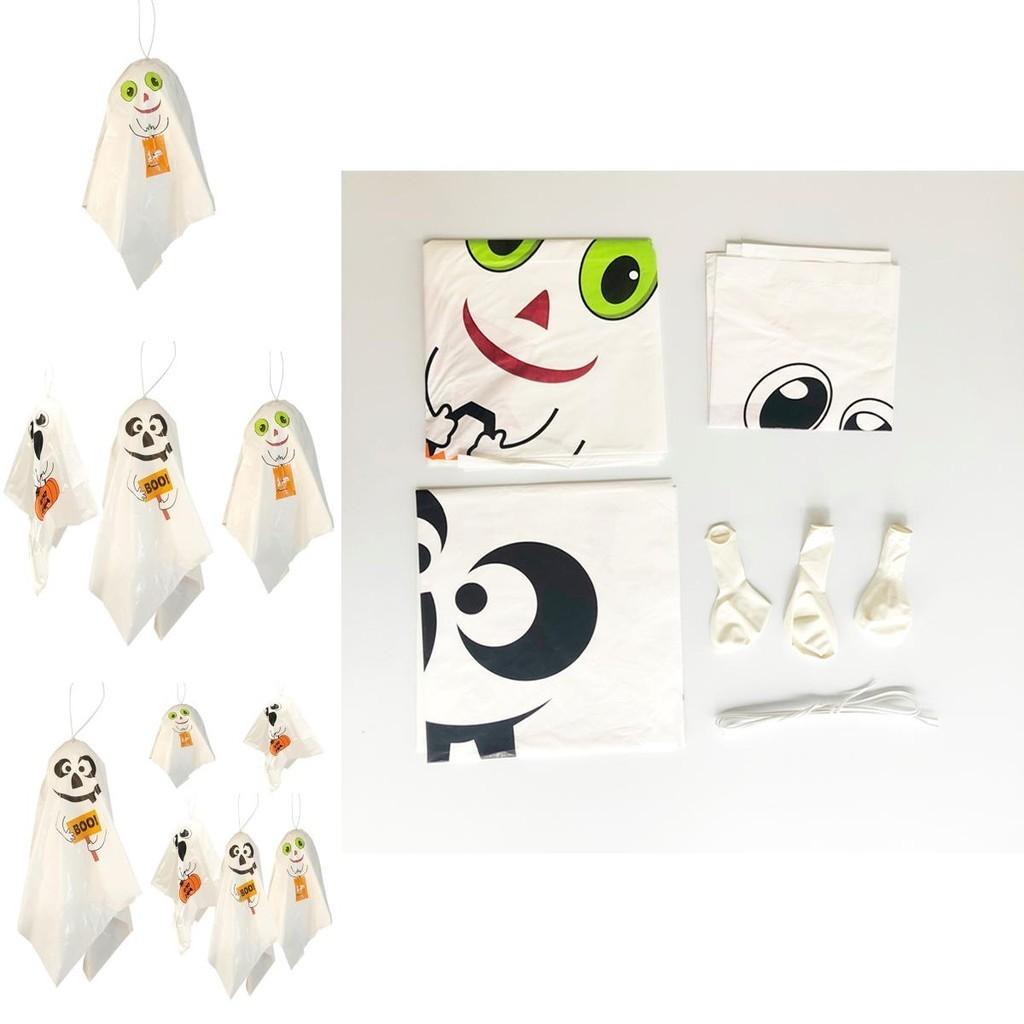 Eerie Yet Durable 3 Haunted Halloween Hanging Ghost Decorations For Fearful Festivities