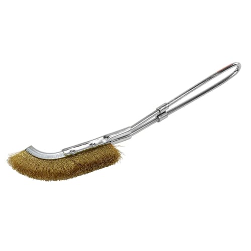 SK11 Channel Brush, Brass, Curved Handle, No. 36