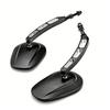 2 Pieces Sturdy Aluminum Motorcycle Mirrors Including Protective Layer For Older Bike Styles
