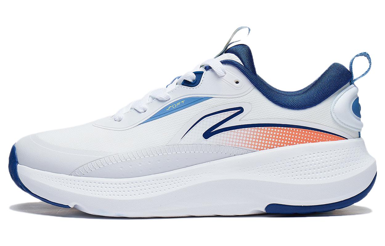 Li Ning SOFT ELEMENT Удобная амортизация Дышащие Низкие Повседневная обувь Мужская Стандартный Белый AGLT179-3 45