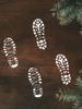 Holiday Stencils Christmas Snowflake Stencils Template Santa Footprint Reusable Drawing Template Christmas For Painting On Wood