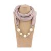 1Pcs Fashionable And Dazzling Bead Necklaces New Women's Retro Ethnic Style Sun Protection Scarves Necklaces Jewelry Accessories