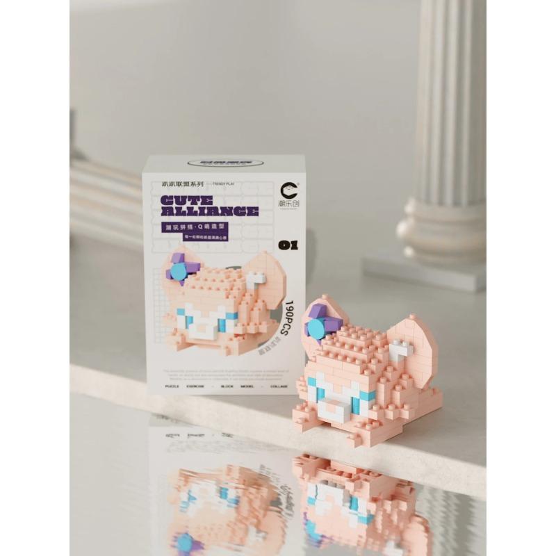 MINISO Cartoon Ornaments Micro Building Blocks Action Figures Nano Blocks Disney Sanrio Kids Toys Christmas Birthdays Gifs