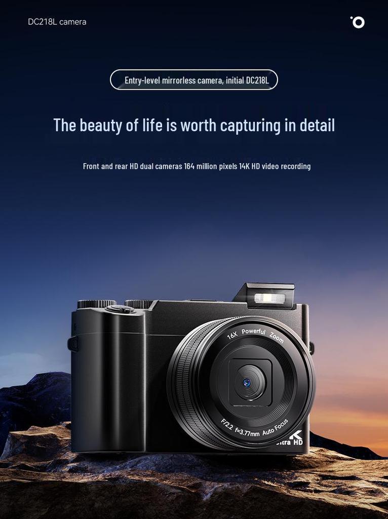 HD Dual Camera Digital SLR for Vlogging & Selfies - Entry-Level Travel Camera for Students