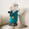 Autumn and Winter Puppy Dog Korean College Style Couple Suit Teddy Bear Four-legged Cat Skirt Pet Clothes