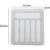 Retractable Drawer Storage Tray Partition Design Plastic Cutlery Organizer with Knife Holder Large-capacity Kitchen Storage Box
