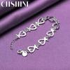 CHSHINE 925 Sterling Silber Liebesherz Kette Armband Mode Charme Hochzeitsparty Für Frauen Schmuck