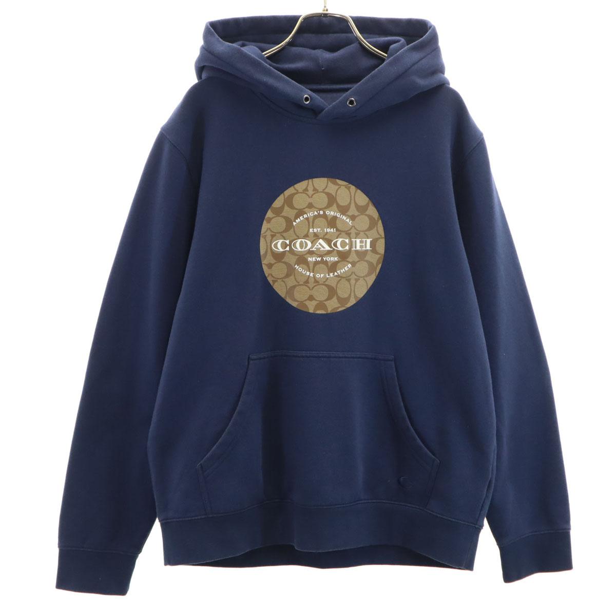 

COACH Long sleeve Sweatshirts M Navy system Men s Used