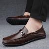 Marken-Business-Schuhe, klassische All-Match-Lederschuhe, Loafer-Schuhe für Herren mit niedrigem Absatz, bequeme und atmungsaktive Hochzeitsschuhe