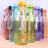Candy-Colored Unbreakable Transparent Sports Water Bottle Tumbler, 550ml