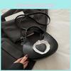 Lace Sweet Heart Design Dumpling Shaped Women Shoulder Bag  For Daily Use