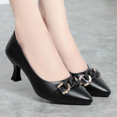 Französisch Retro Frauen Schuhe Spitz High Heels Frühling Herbst Neue Flacher Mund Stiletto Einzelnen Schuhe Temperament frauen Schuhe