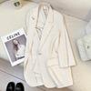 2025 Summer Women's Off-White Thin Sun Protection Loose Suit Jacket - Fashionable & Unique Design