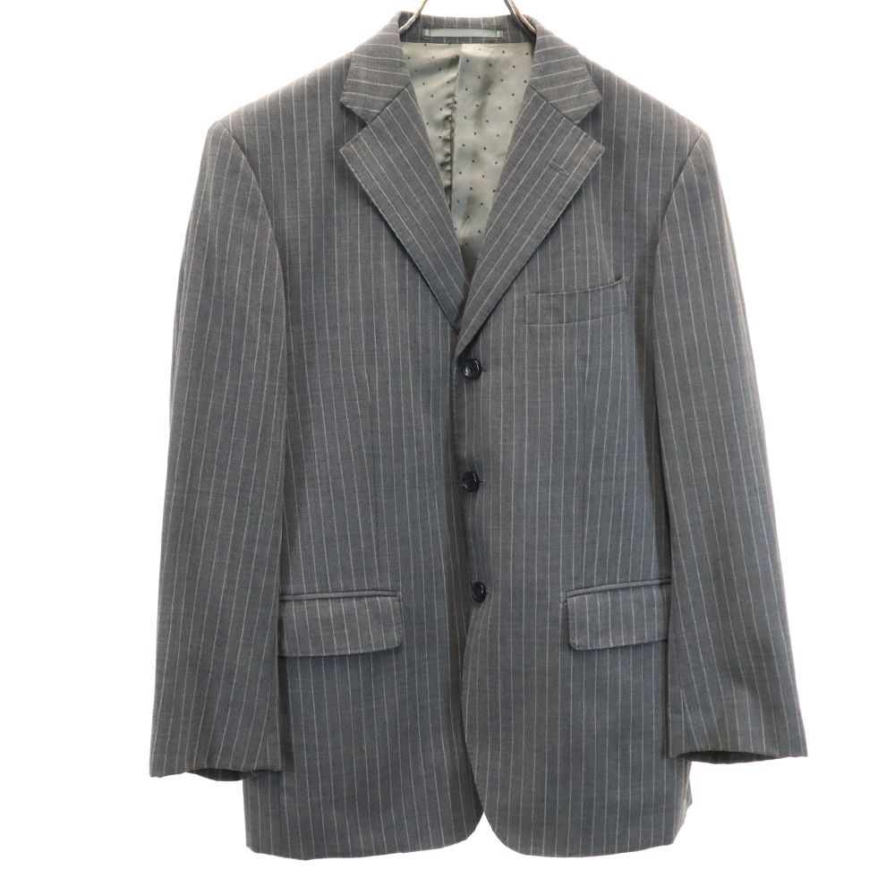 VISARUNO Made in Japan wool Striped Pattern suit Setup M Gray Men's Used