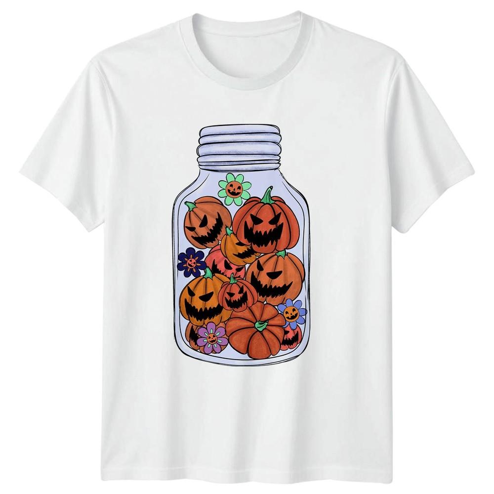 Spooky Jack O Lantern Pumpkin Jar TShirt Spooky Fall Halloween Gift For Him S