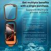Luxury IP68 Waterproof Phone Case for iPhone 16 15 Pro Max 14 13 12 11 7 8 Xs SE 360 Full Diving Cover Bluetooth Control Shutter