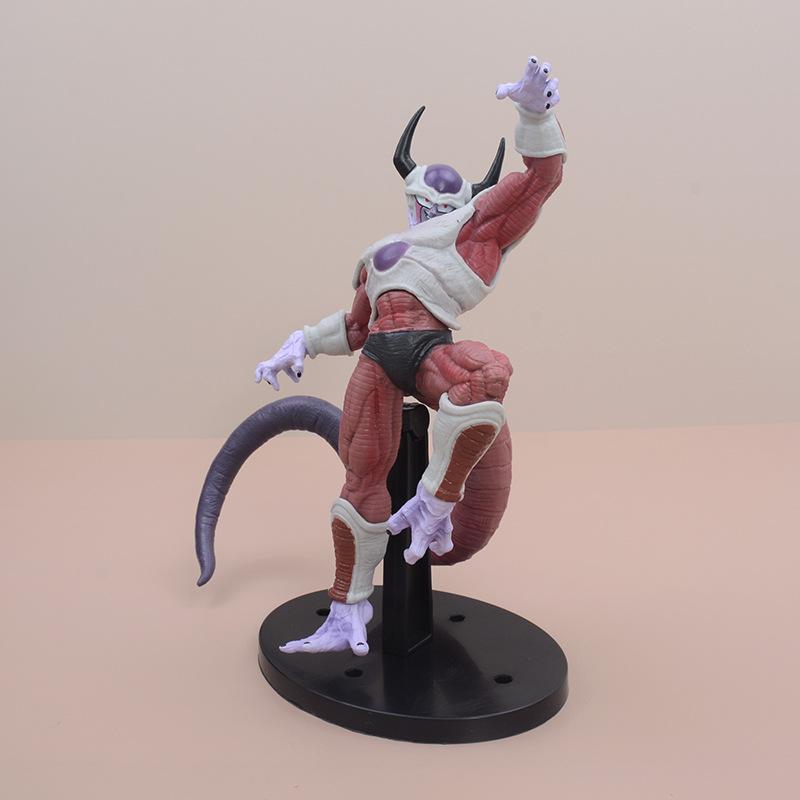 22CM Anime Dragon Ball Frieza Figure Model King Tenkaichi Budokai 2 Battle Frieza Terrifying Muscle Fascial Man Model Action Toy