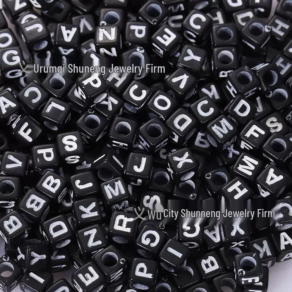 Acrylic Letter and Number Beads for Kids' DIY Jewelry and Crafts