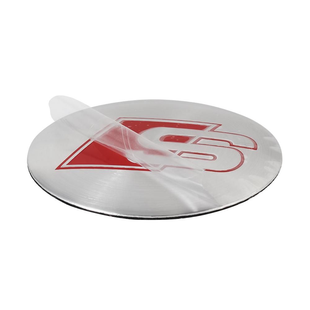2026 56/60/63/65/68mm Car Styling Aluminum Logo Wheel Center Hub Caps Emblem Stickers For Audi S RS S3 S4 Q2 Q3 A4 B9 A5 Q3 A6 Q5 Q7