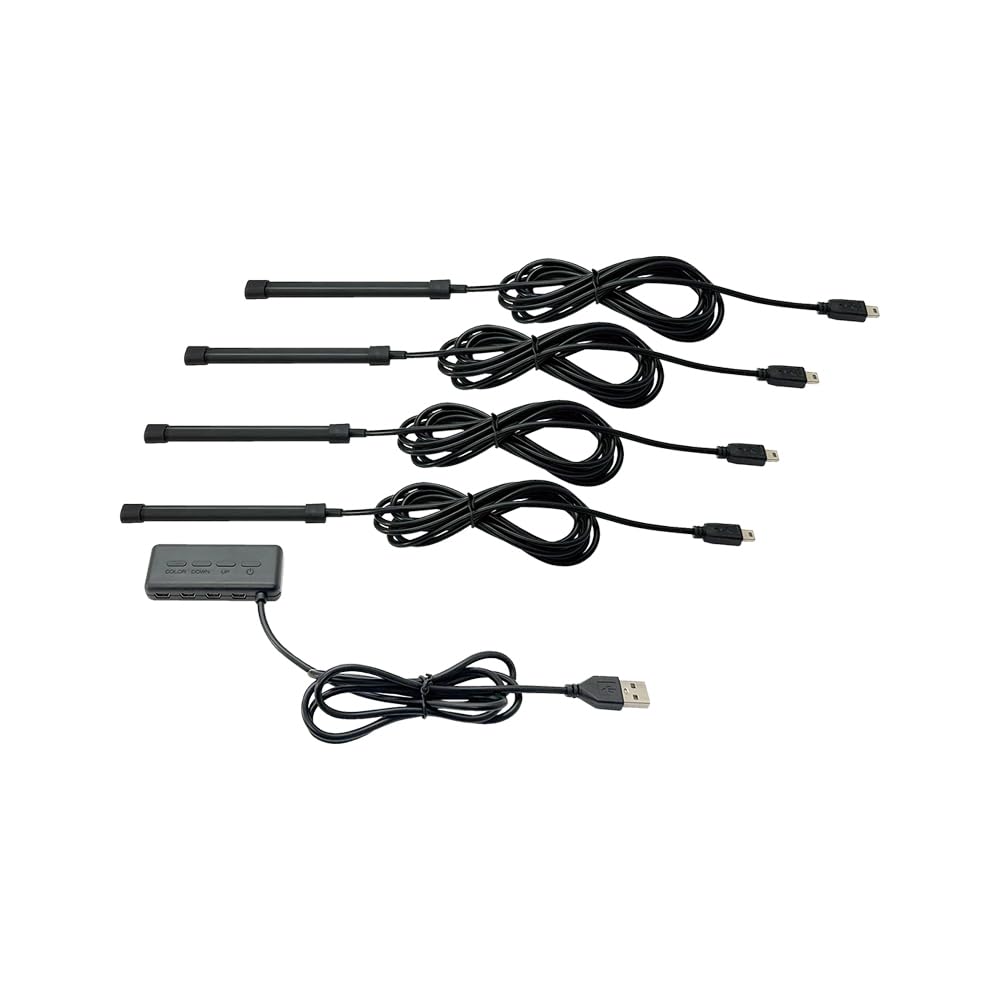 

Tsuchiya Yac Car Interior Accessories Rainbow Line Illumination Short Pack of Illumination, Black, 4, PF-416 чёрный