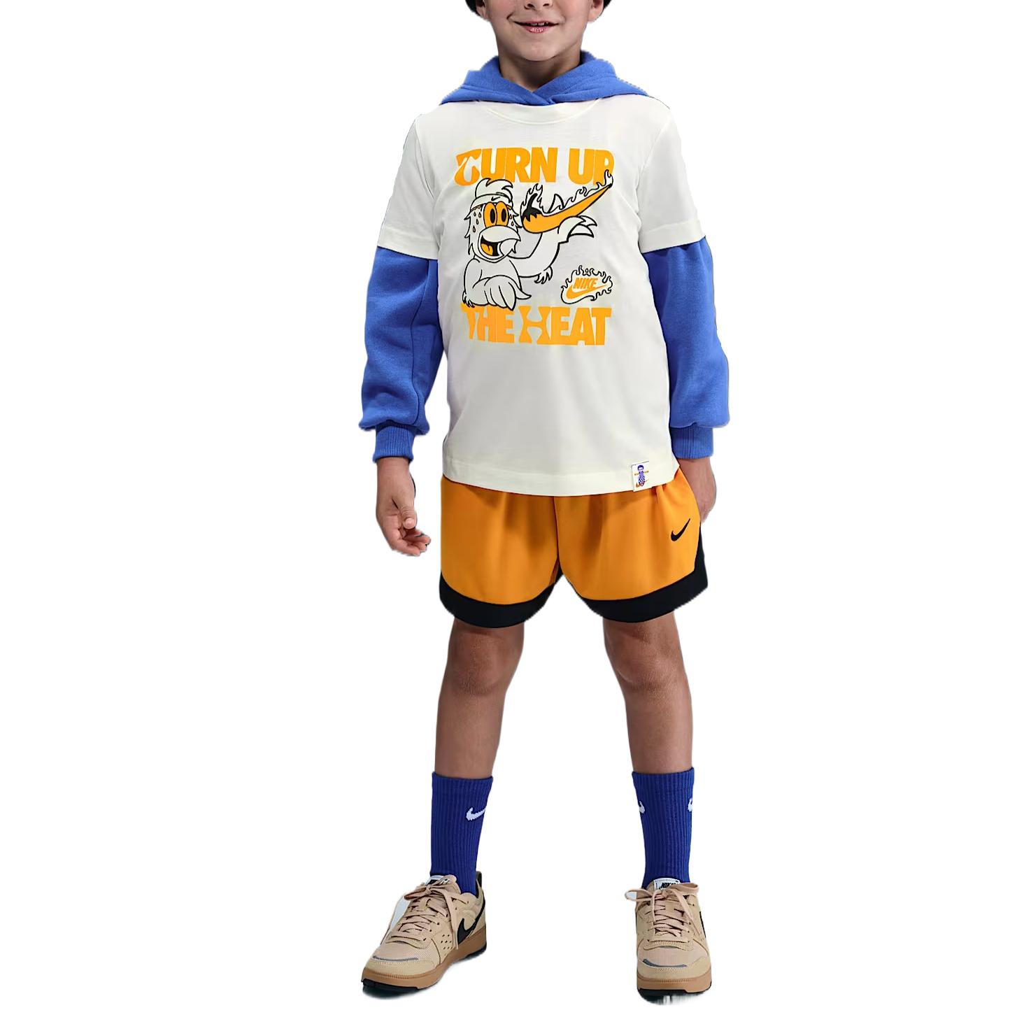 Nike Grade School T Shirts Crew Neck Moderate HV5202-133 L