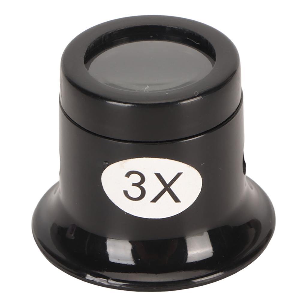 Lupa pro klenotníky s 3násobným zvětšením, robustní plastová kompaktní přenosná lupa na šperky