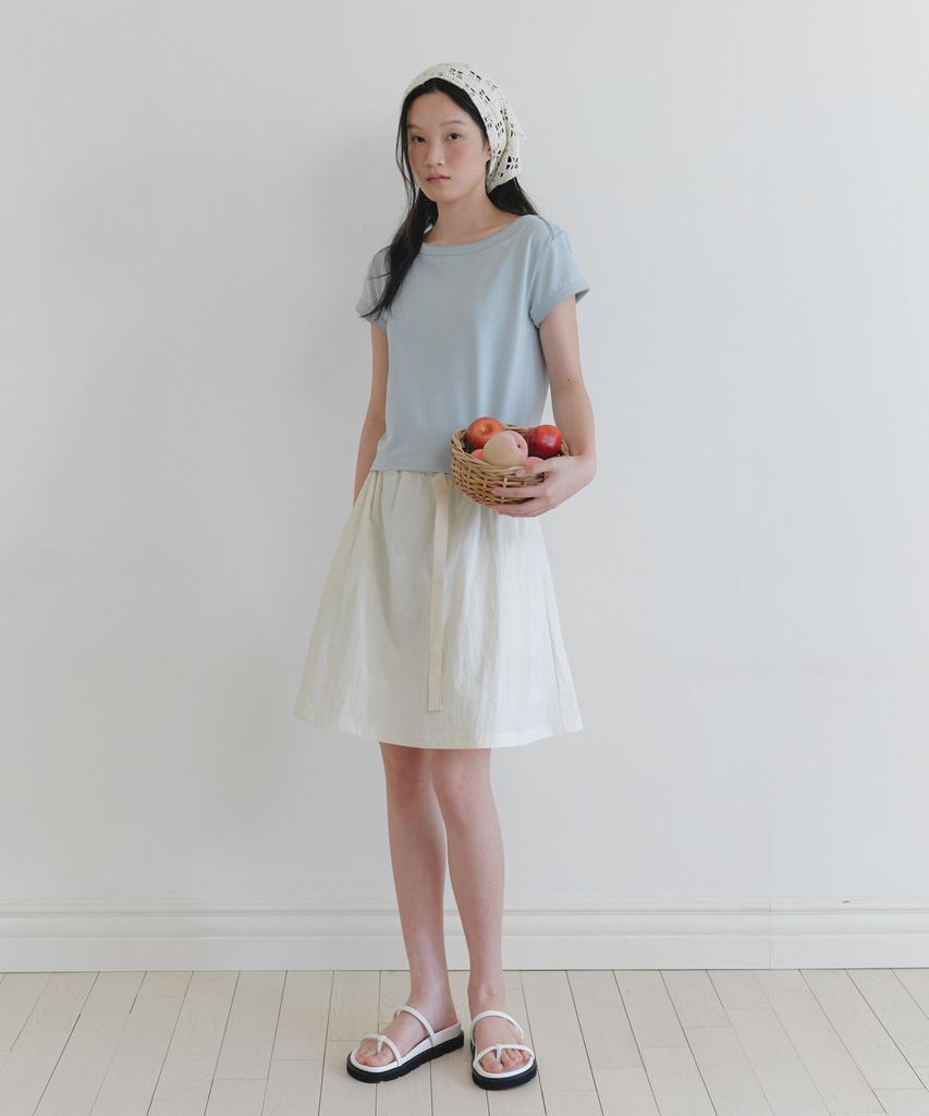 Yulago Nylon Belted Banding Skirt
