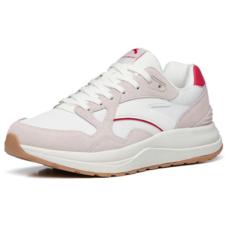 Anta Star 202 TD Comfortable Shock Absorption Non-Slip Wear-Resistant Breathable Low-Top Casual Running Shoes Women sneaker Gray White 122235550A-1