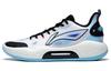 YuShuai Team Lightweight Cushioning Slip Resistant Low Top Basketball Shoes Men's White Black ABPT039-1