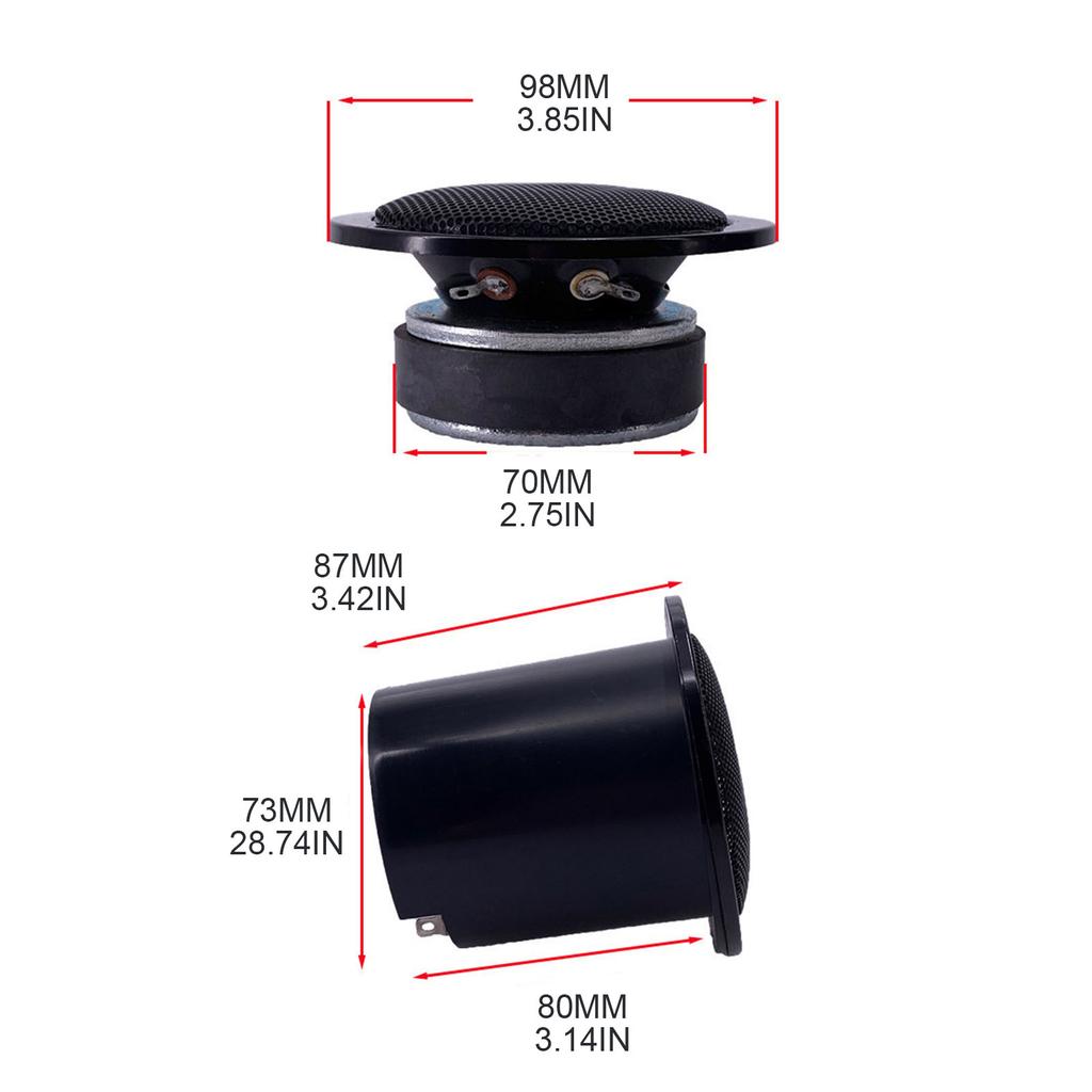 3 Inch Midrange Speaker Driver High Power Midrange Loudspeaker DIY Home Theater HiFi Music Mediant Speaker Unit