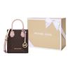 Michael Kors Mk Mercer Monogram Farbblock Logo Lederstoff Akkordeon-Tasche Mini Damen Handtaschen 35T1GM9C0I-648