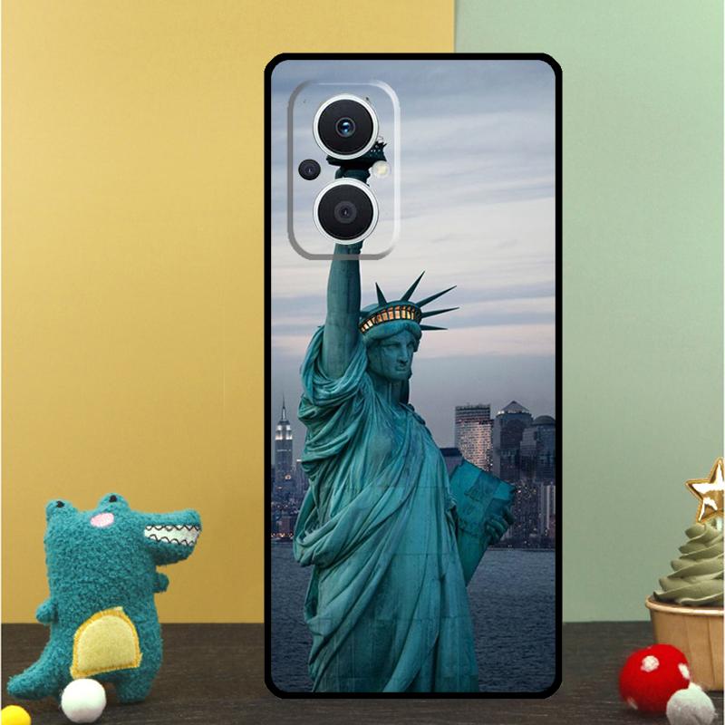 

Чехол для телефона OPPO Reno 15F 13F 14F 12 11 F 10 14 15 Pro 7 8 Lite OPPO Find X9 X8 X6 X5 Pro с рисунком Нью-Йорка OPPO Find X9 Pro