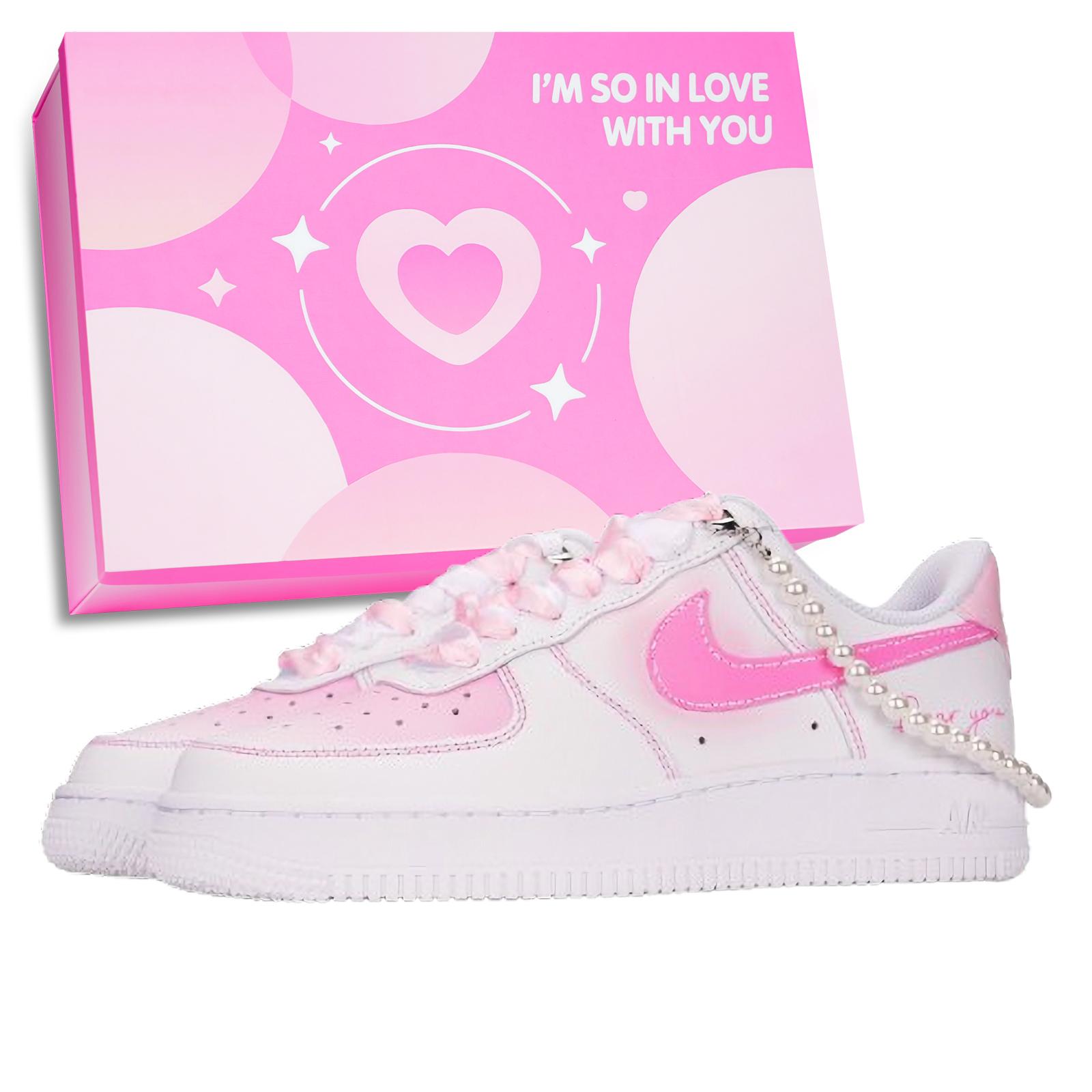 

Nike Air Force 1 Slip Resistant Abrasion Resistant Low top Skateboard Shoes Unisex Pink DD8959-100(Team969 BOX) 36