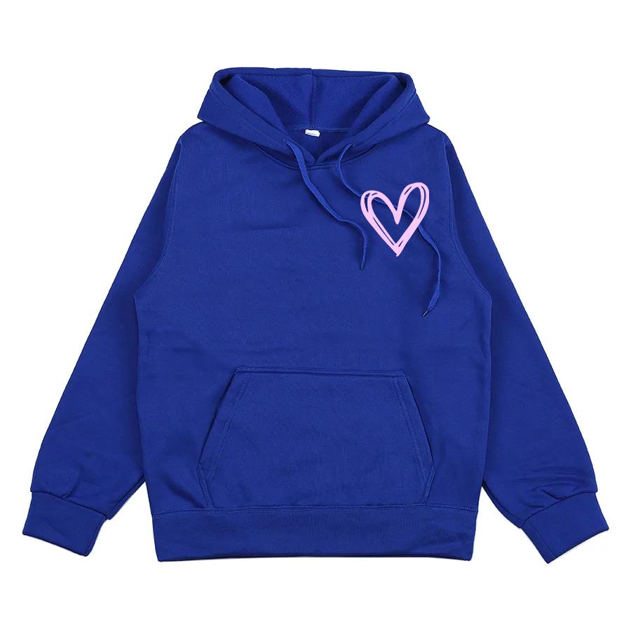 Autumn and Winter Fleece Warm Hoodie Men's Casual Top Men's and Women's Sportswear Fashionable Solid Color Daily Hoodie