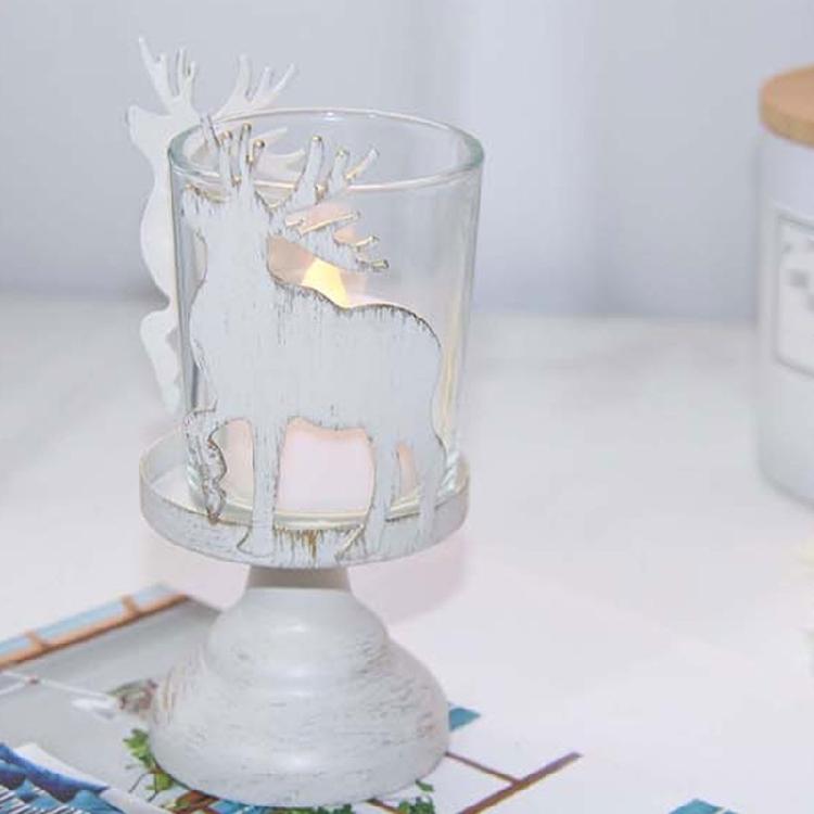 Metal Candlestick Creative Pattern Classical Candle Holder for Christmas Home Decoration Candle Stick Rustproof