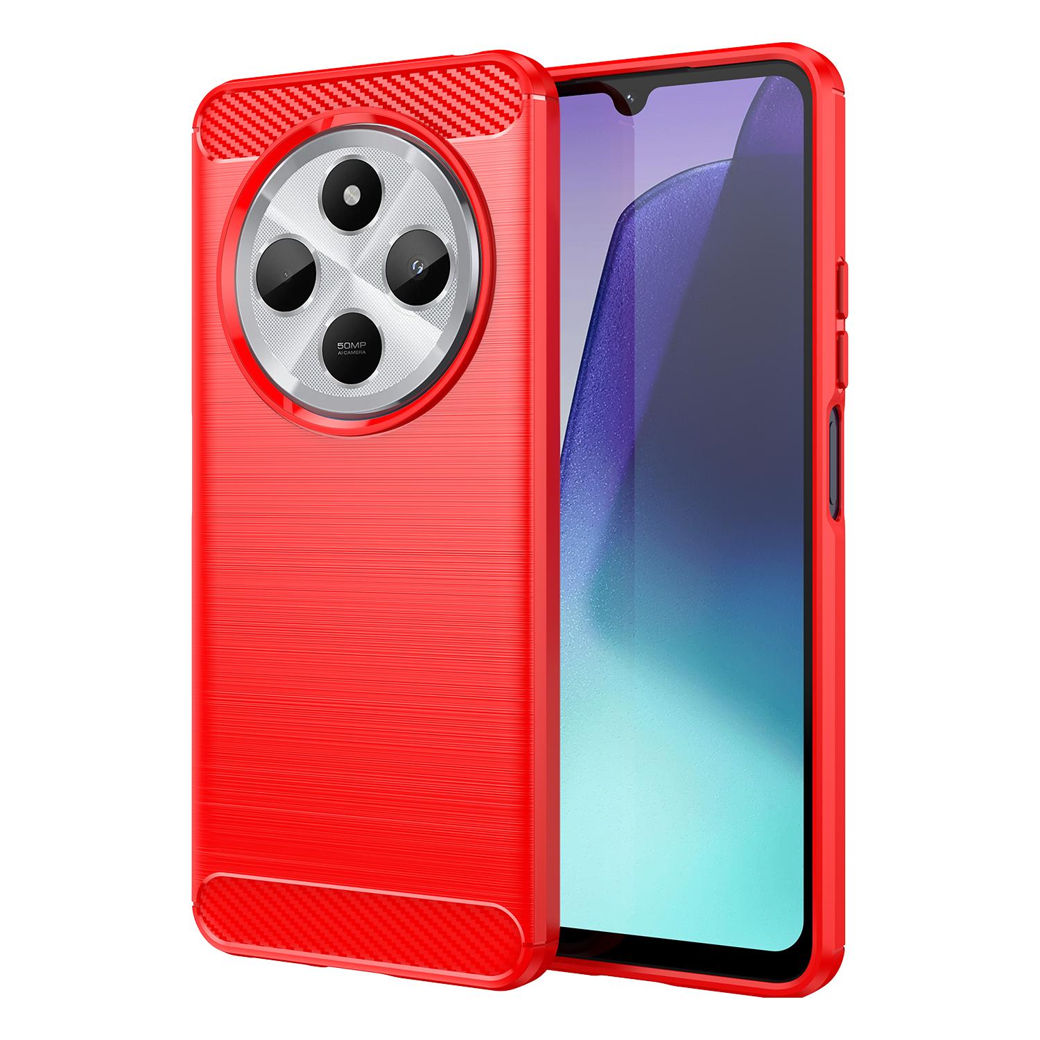 

Гибкий ТПУ чехол для Xiaomi Redmi 14C 4G Poco C75 Защитная крышка Ударопрочный Fundas Coque Capa Poco C75 красный