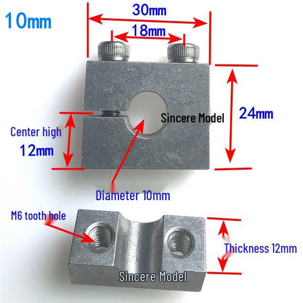 Double Hole Aluminum Alloy Tube Clamp - Air Line Panel Bracket for 1/4, 3/8, 1/2 Inch
