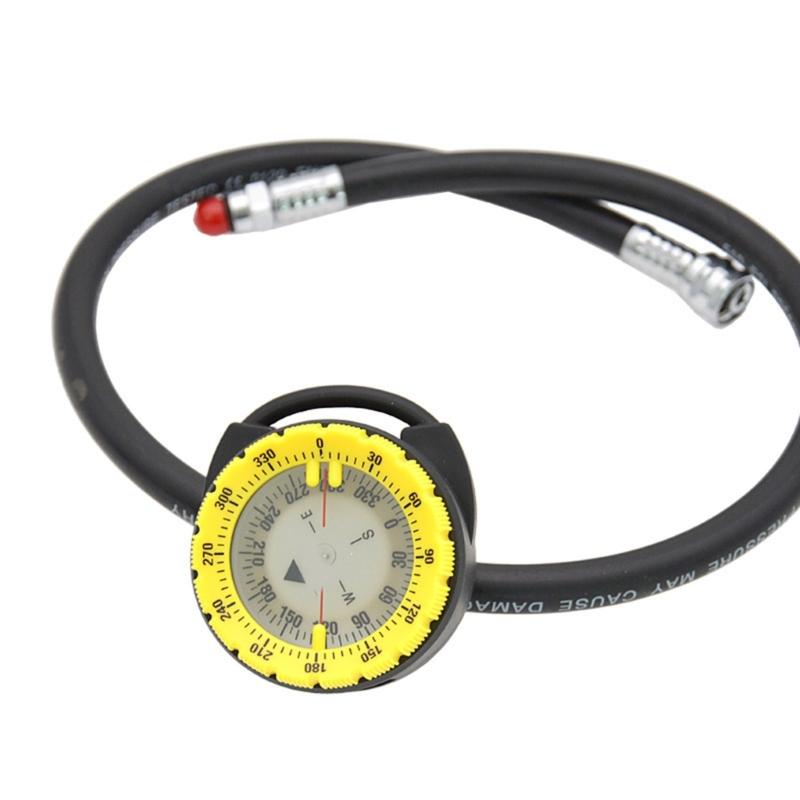 Regulable Pipe Clamp Watertight Compasses Water Sport Swimming Glowing Compasses Underwater Diving Compasses Outdoor