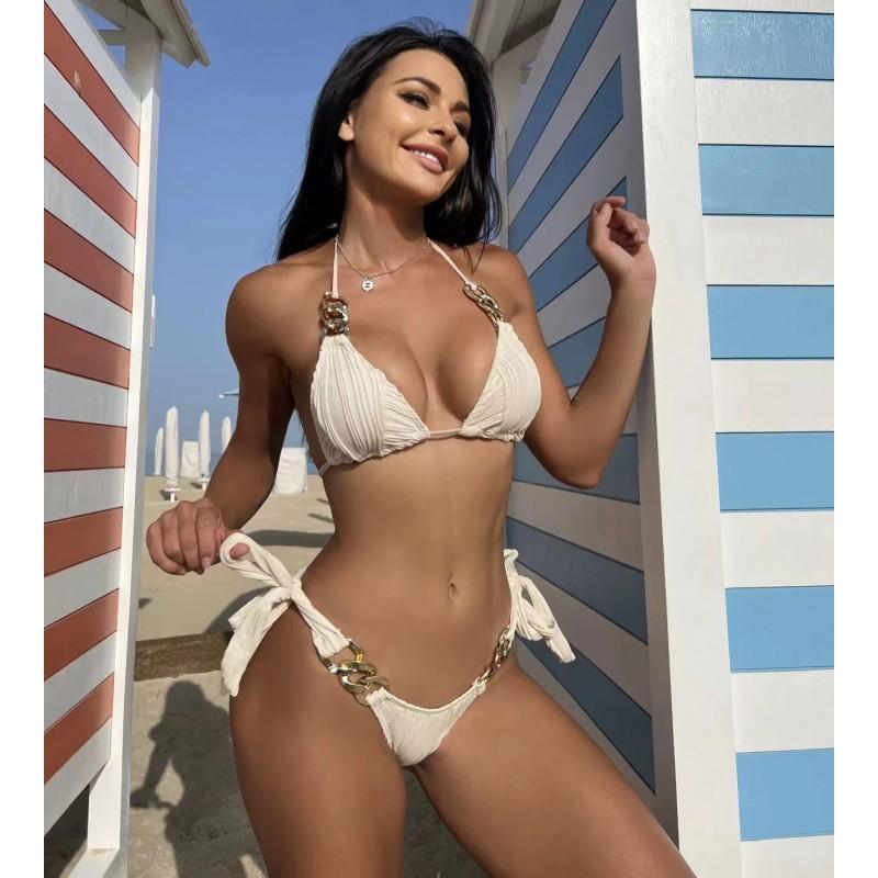 Sexy Split Swimsuit Chain Bikini
