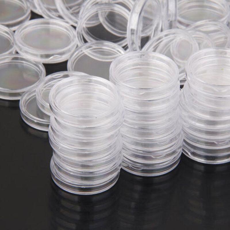 Supplies Coin Box Holders 100Pcs Capsules Containers Storage Protective