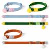 Quick Release Buckle Cat Collar Bell Attached Pet Collar Portable Kitten Collar  Pet Supplies