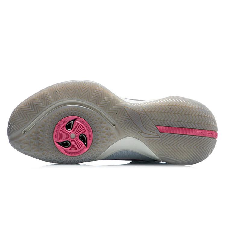 Li Ning Swift Wind Cushioning Slip Resistant Mid top Basketball Shoes Men's Shark Gray ABPR061-3