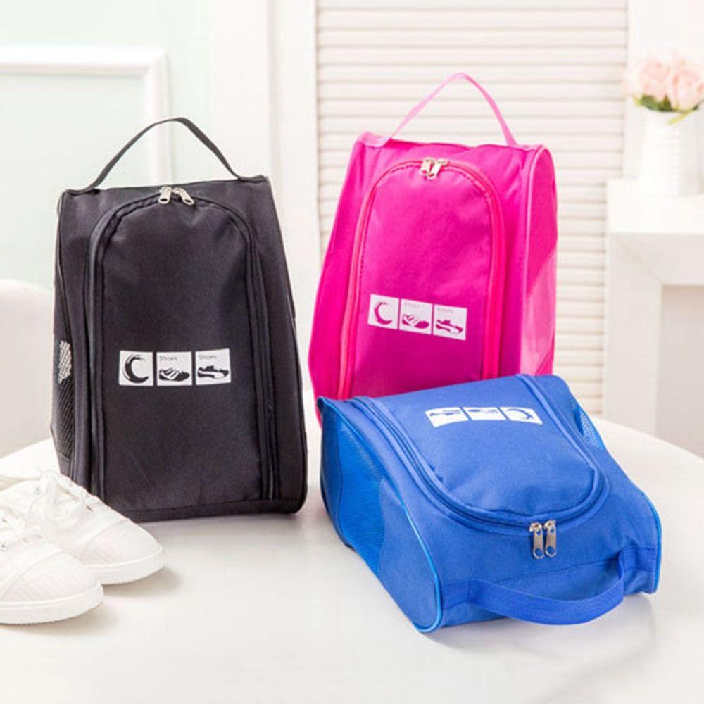 Dual Zipper Sneakers Boot Storage Bag Oxford Cloth Shoes Organizer Sports Shoes Organizer  Women