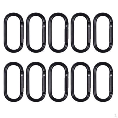 10er-Pack Legierung Karabinerhaken Festes Starkes Schlüsselband Aluminium Form Multifunktionaler Haken Schlüsselanhänger