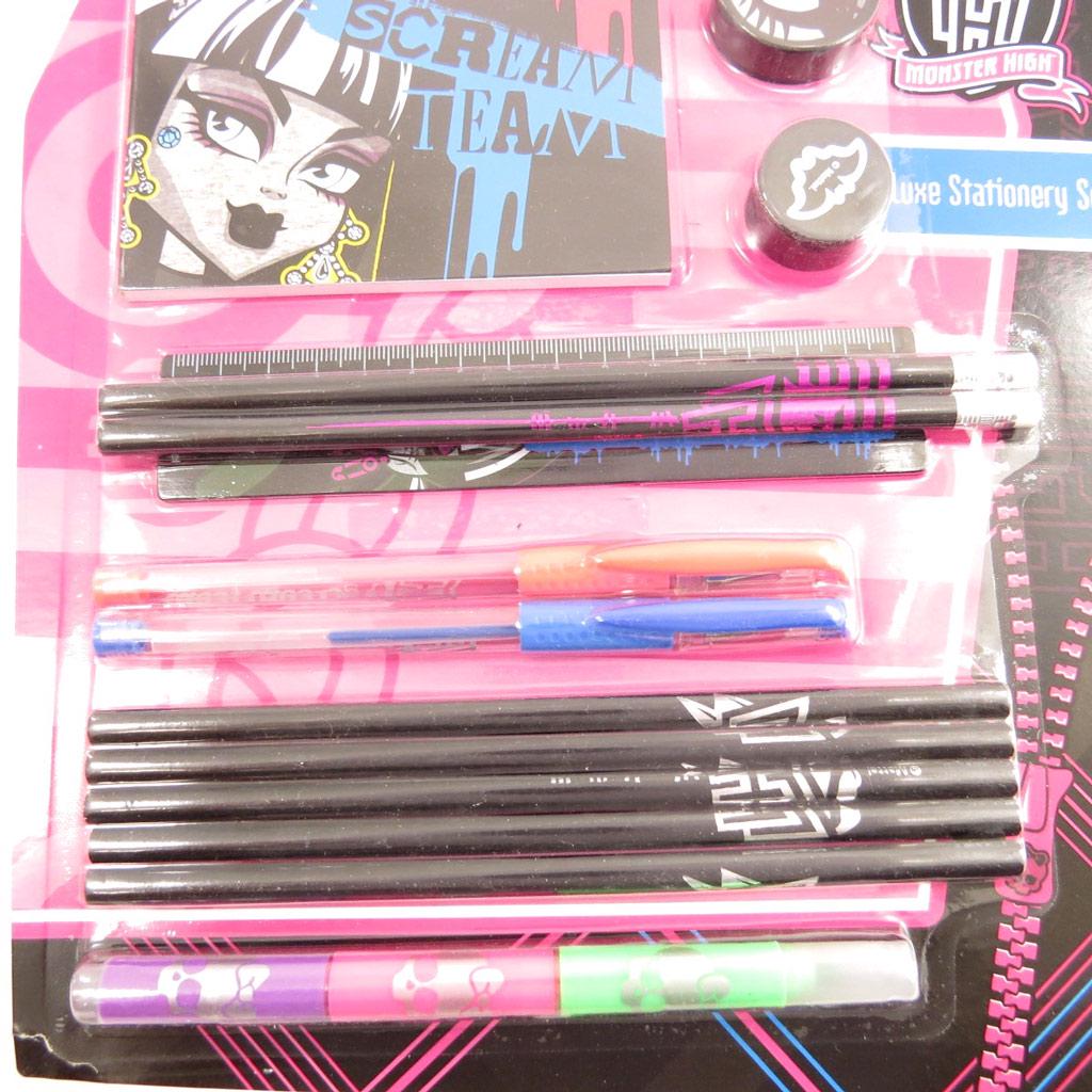 Monster high [K8694] - Schreibwaren-Set 'Monster High' schwarz rosa (14 Teile)