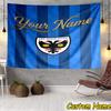 Custom Name Afc Wimbledon Crest Tapestry Room Decoration Wall Hanging for Living Room Bedroom, Dormitory, Birthday and Christmas Gifts