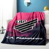 Red And Black Sport Emblem Printed Throws Blanket Soft Flannel Blankets for Couch Bed Gifts for Men Women Picnic blanket Christmas gifts